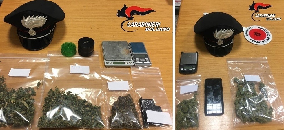 I carabinieri fermano due giovani con l’accusa di spaccio